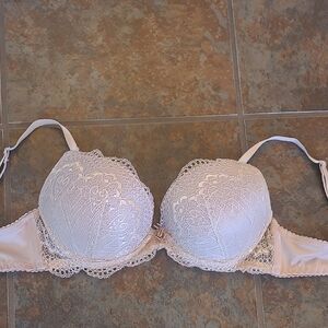 Lace Underwire Bra - White